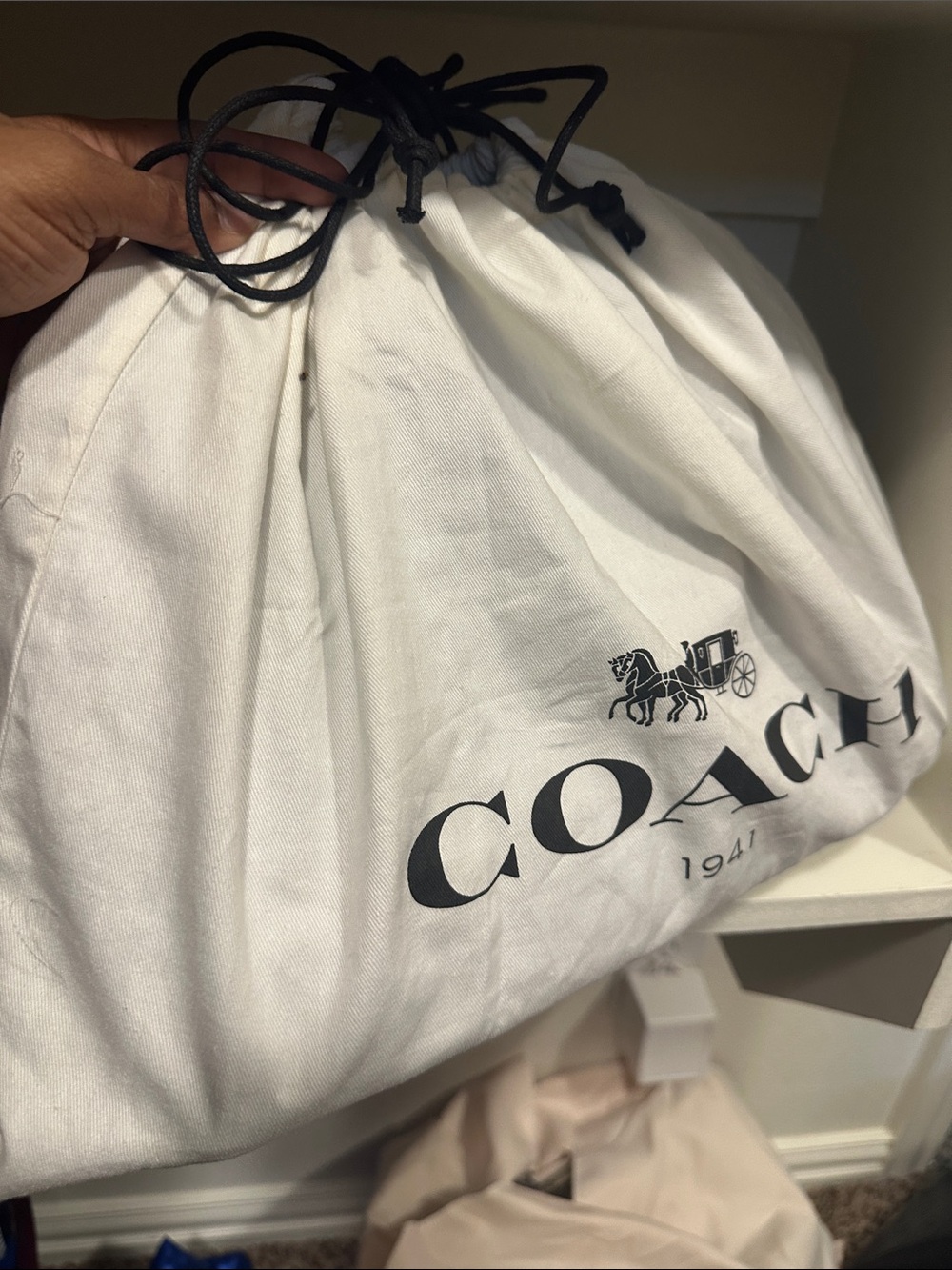 Beautiful Turquoise Coach handbag, like new condition